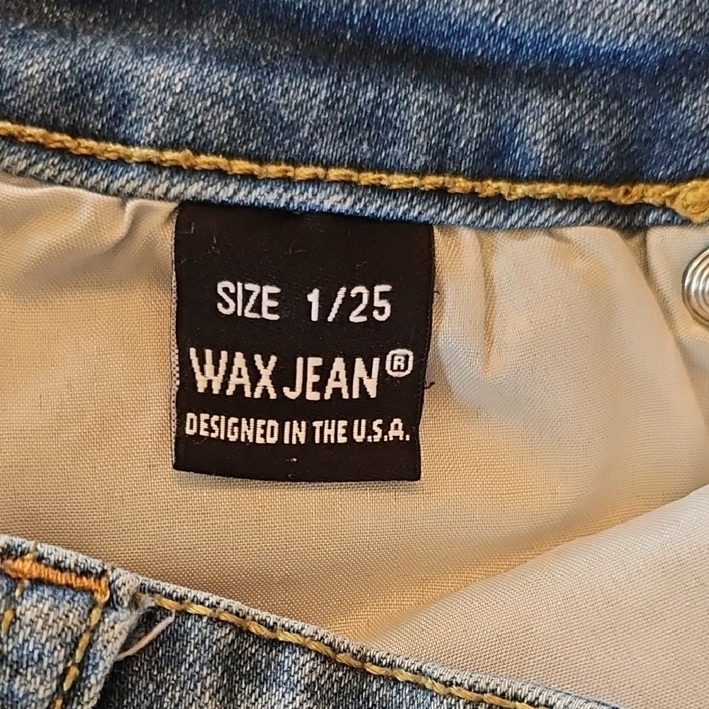 Wax Jean Skinny Distressed - Mid-Rise 4 Button Fly Jeans - Picture 5 of 10